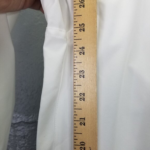 Tretorn Cropped Cuffed Pants Women's 4 Lightweight Pedal Pushers Golf White NEW - Picture 16 of 16